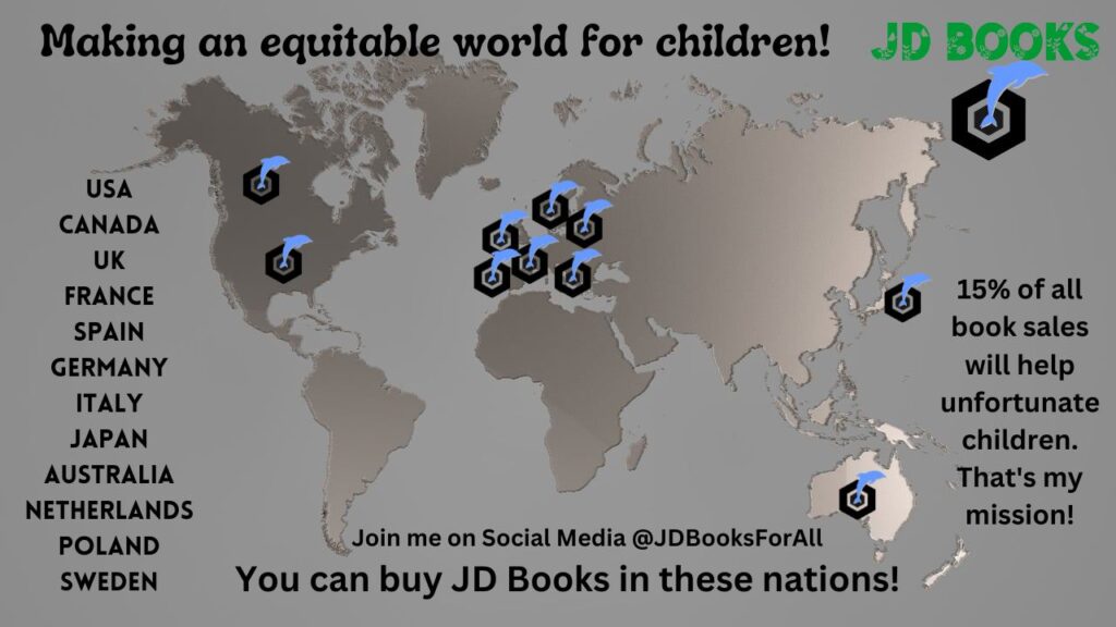 JD Books sells in 14 plus nations. 