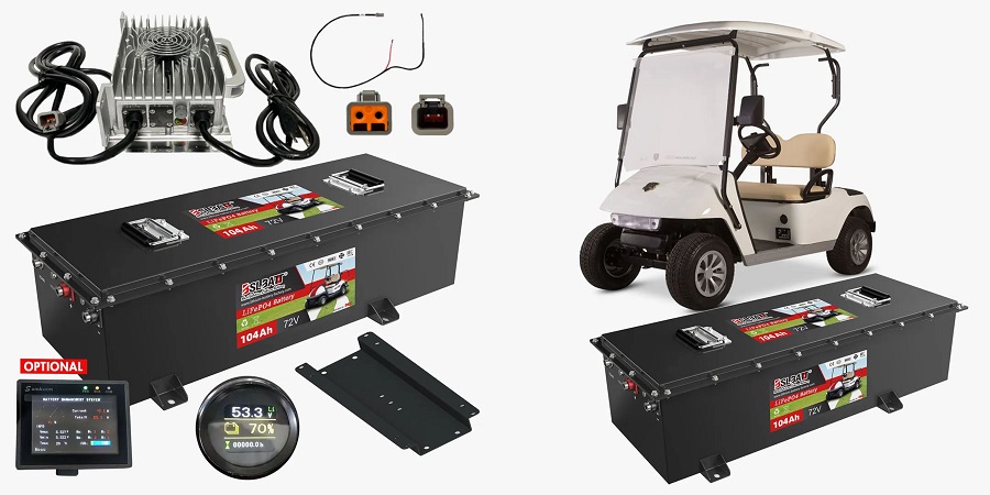 72v lithium ion golf cart battery
