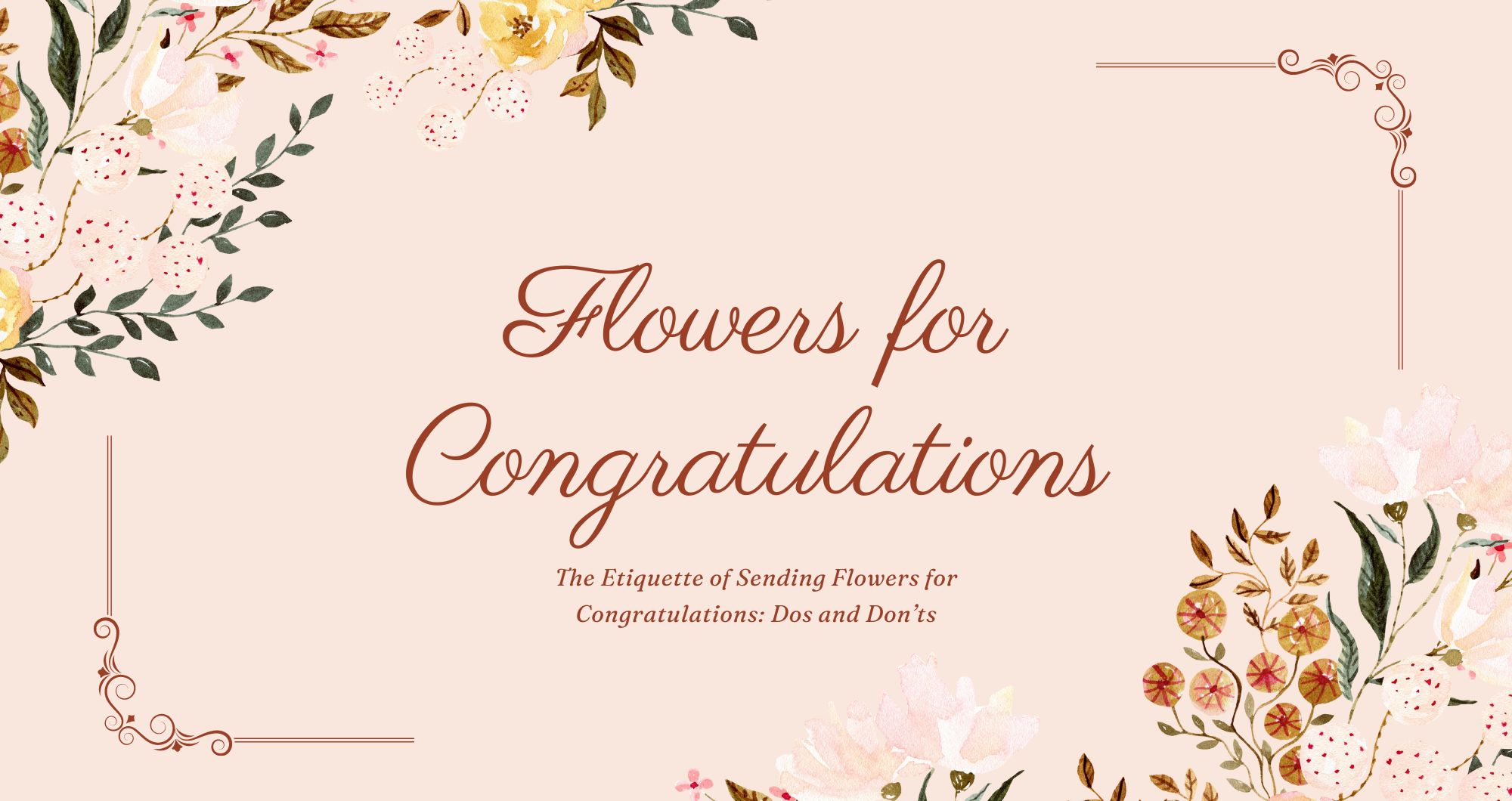 Flowers for Congratulations