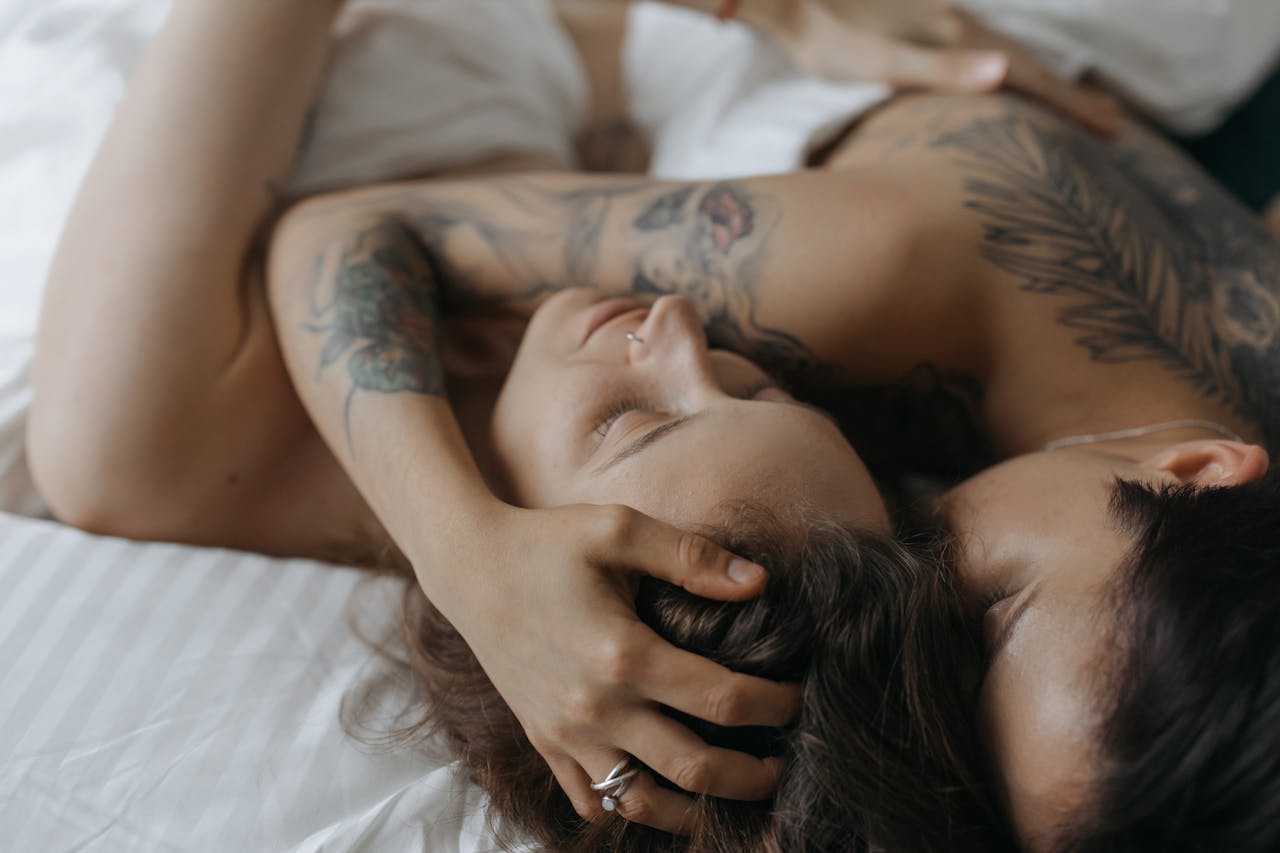 couple making love in bed