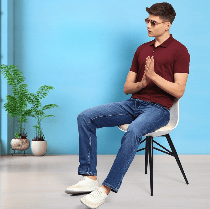 men t shirt with jeans