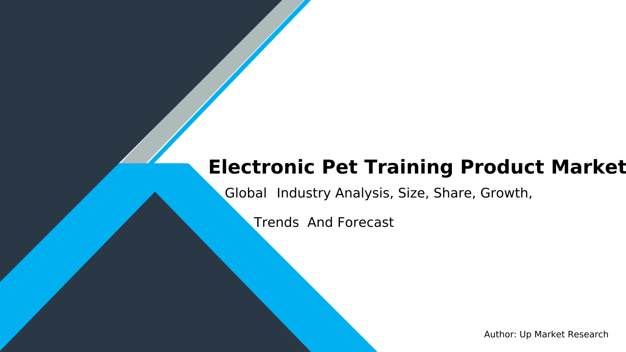 Electronic Pet Training Product Market