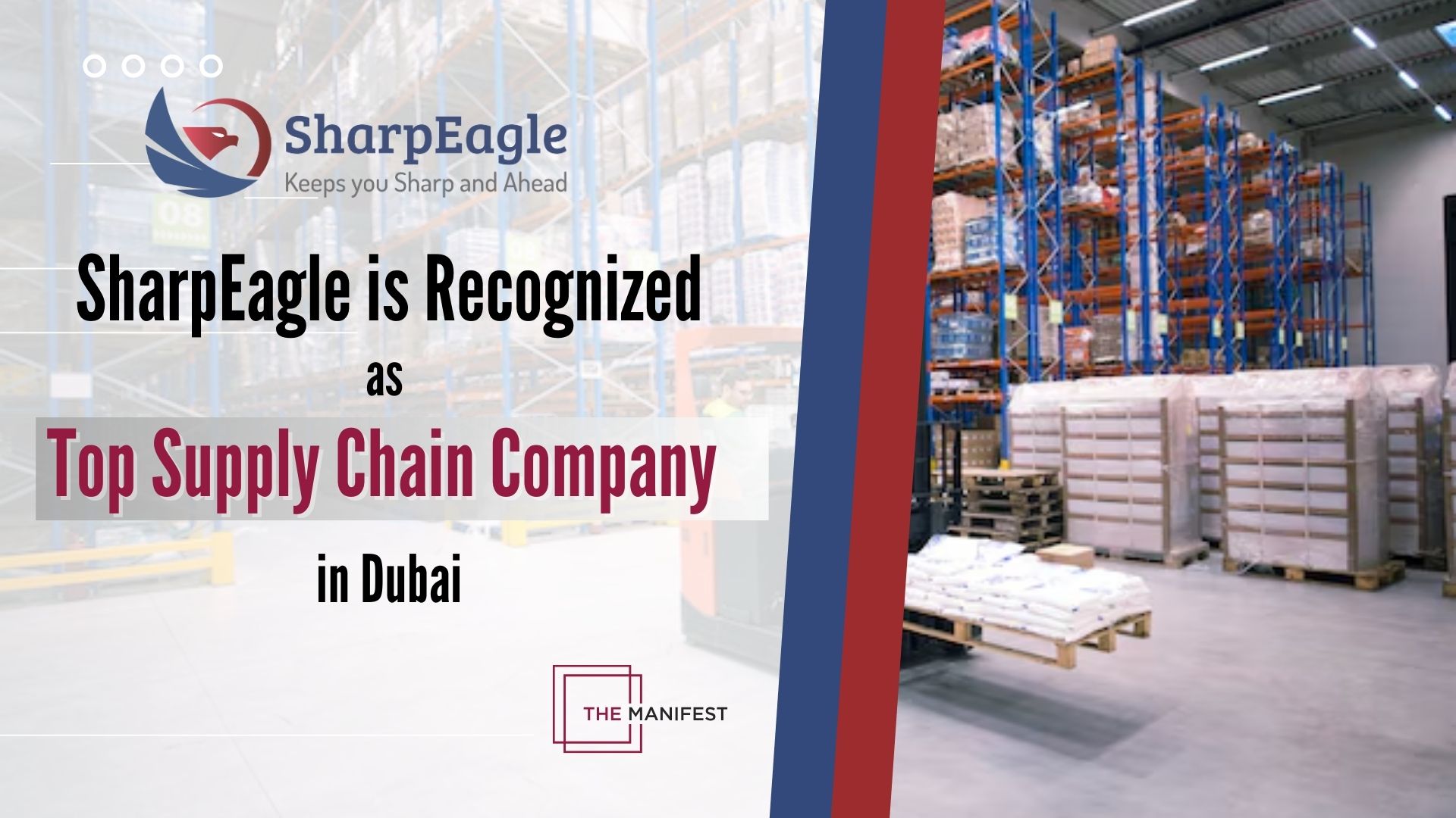 SharpEagle is Recognized as the Top Supply Chain Company in Dubai by The Manifest Dubai, UAE – SharpEagle, a leading provider of advanced industrial safety and supply chain solutions, has been distinguished by The Manifest as one of Dubai’s top supply chain companies for the year. The Manifest, renowned for its comprehensive research and analysis of industry trends, annually identifies outstanding companies worldwide. SharpEagle inclusion in this prestigious list highlights its exceptional performance and significant contributions to the supply chain sector in Dubai. Founded with a mission to enhance operational efficiency and safety standards, SharpEagle offers a diverse portfolio of innovative solutions tailored to meet the specific needs of industries ranging from manufacturing to logistics. Their cutting-edge technologies include Forklift Safety Solutions and Forklift Lighting Solutions, designed to optimize processes and ensure workplace safety. We are delighted to receive this recognition from The Manifest, which underscores our dedication to excellence and innovation in the supply chain industry. This achievement reflects our ongoing commitment to delivering superior solutions and exceeding our clients' expectations. SharpEagle success is built on a foundation of continuous improvement and client-focused service, positioning them as a trusted partner for businesses seeking to streamline operations and enhance safety protocols. Their commitment to innovation and customer satisfaction has established SharpEagle as a leader in Dubai’s competitive market. For more information about SharpEagle and its comprehensive range of solutions, visit www.sharpeagle.uk. About SharpEagle: SharpEagle is a Dubai-based company specializing in advanced industrial safety and supply chain solutions. With a commitment to innovation and client satisfaction, SharpEagle leverages cutting-edge technologies to optimize operational efficiency and safety standards across diverse industries. ====== Summary: SharpEagle has been listed among Dubai's top supply chain companies for 2024 by The Manifest, recognizing their innovation and excellence in industrial safety and supply chain solutions. This achievement highlights their significant impact on operational efficiency and safety standards across diverse industries in Dubai.