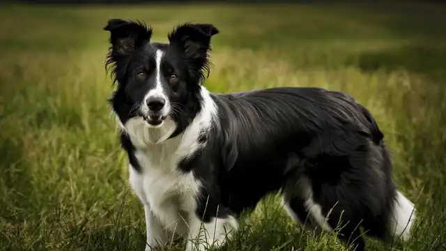 Black and White Border Collie