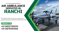 Air Ambulance Services in Ranchi