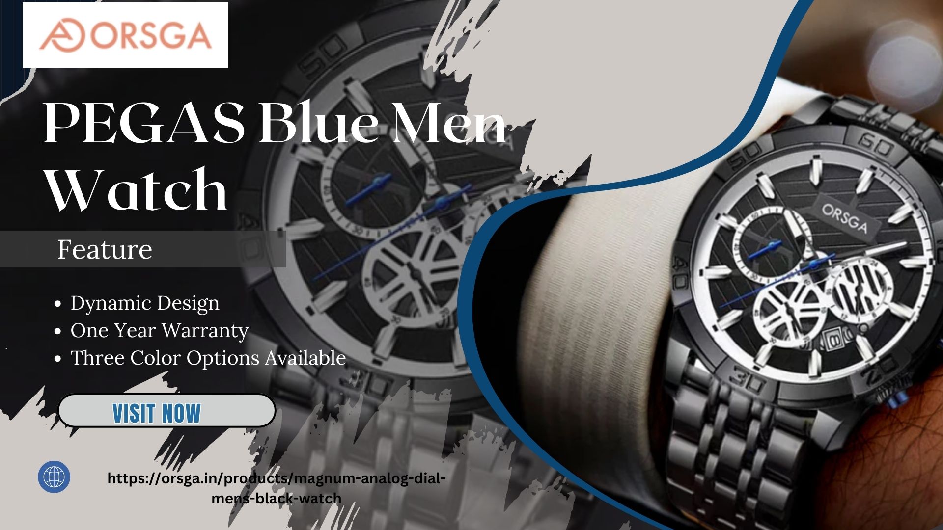 MAGNUM Dial Men Black Watch