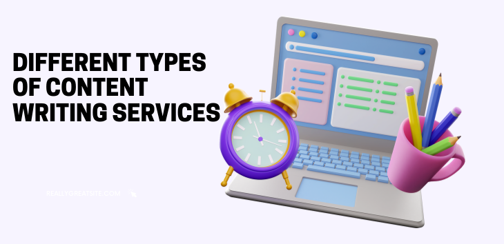 Types of content writing services