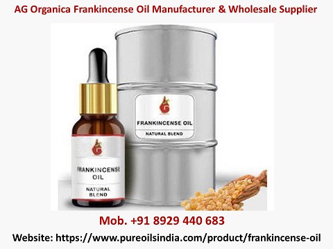 AG Organica Frankincense Oil Manufacturer And Wholesale Supplier