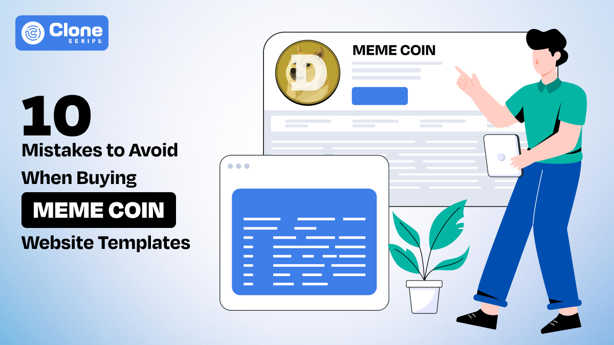 Mistake for meme coin web template