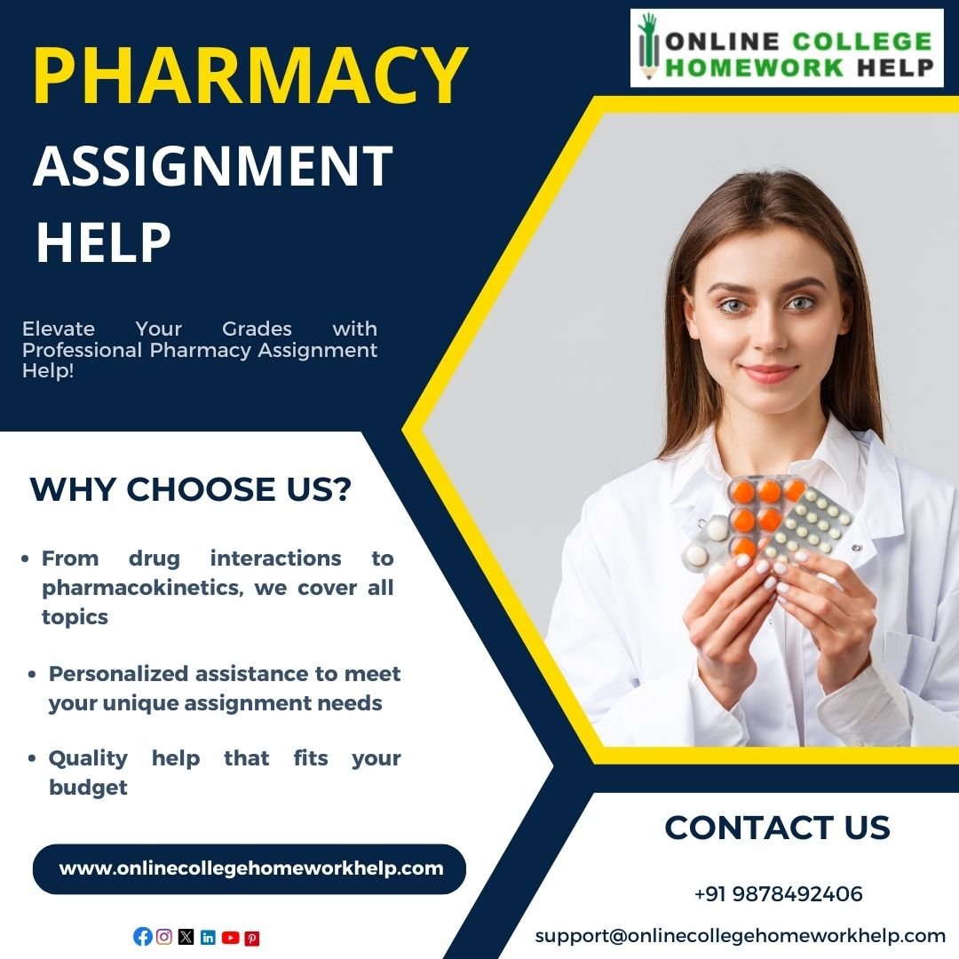 Pharmacy Assignment Help