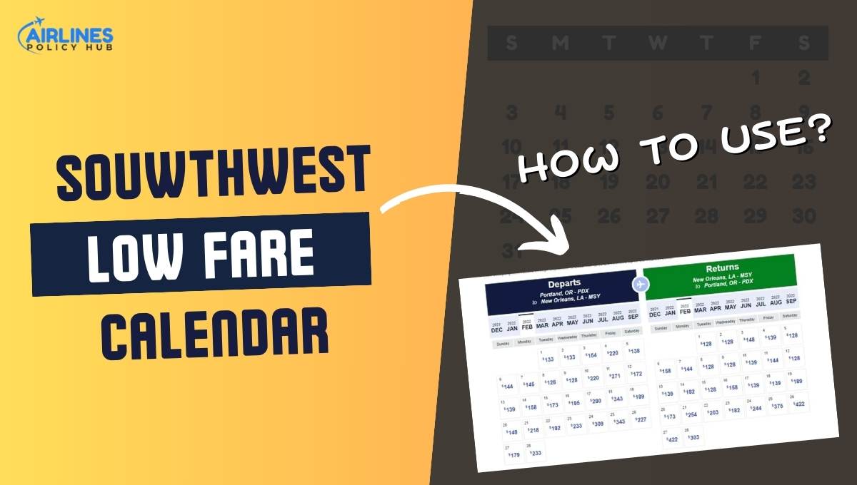 Southwest airlines low fare calendar