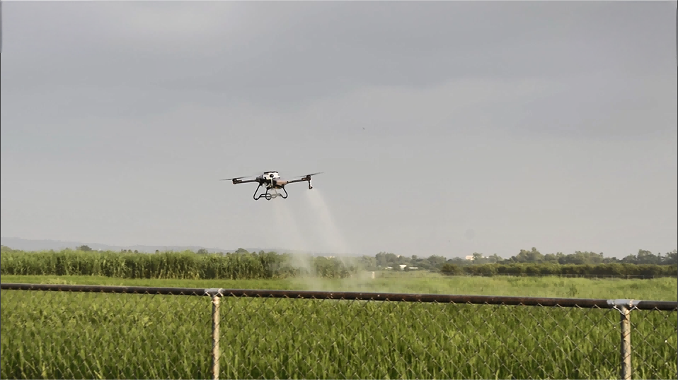 agricultural drone in operation