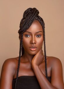 Glam Look With Braids