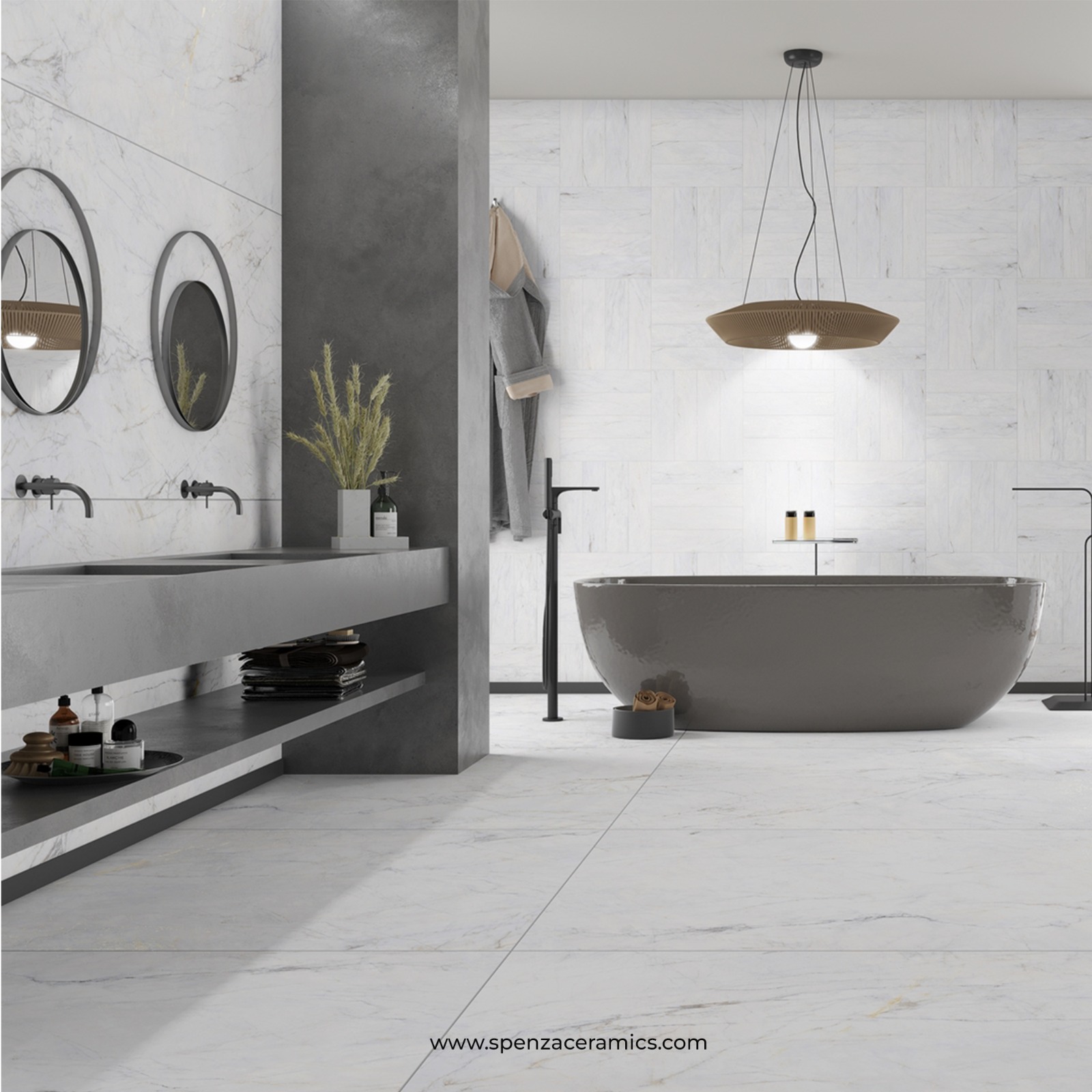 bathroom floor tiles - spenza ceramics