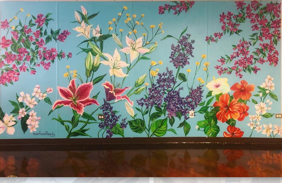 Flower mural