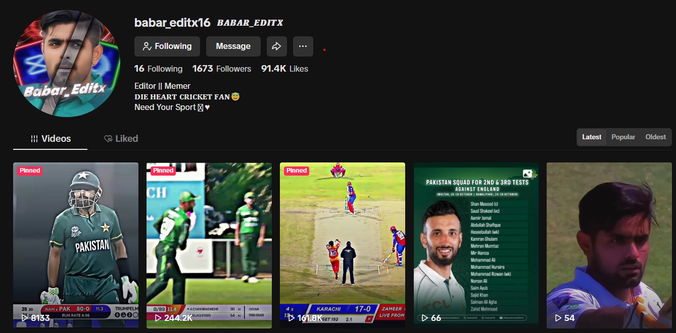 Follow Babar_editx16 for Ultimate Cricket Content!