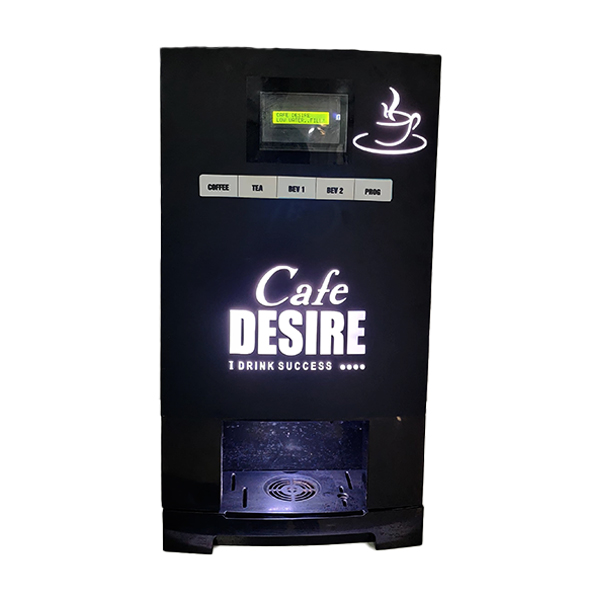 4 lane led coffee tea vending machine