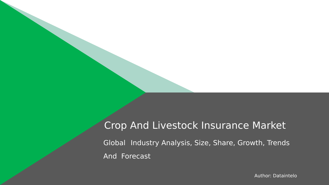 Crop and Livestock Insurance Market