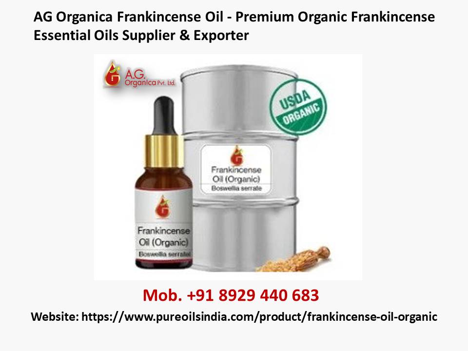 AG Organica Frankincense Natural Blend Oil Manufacturer & Bulk Supplier