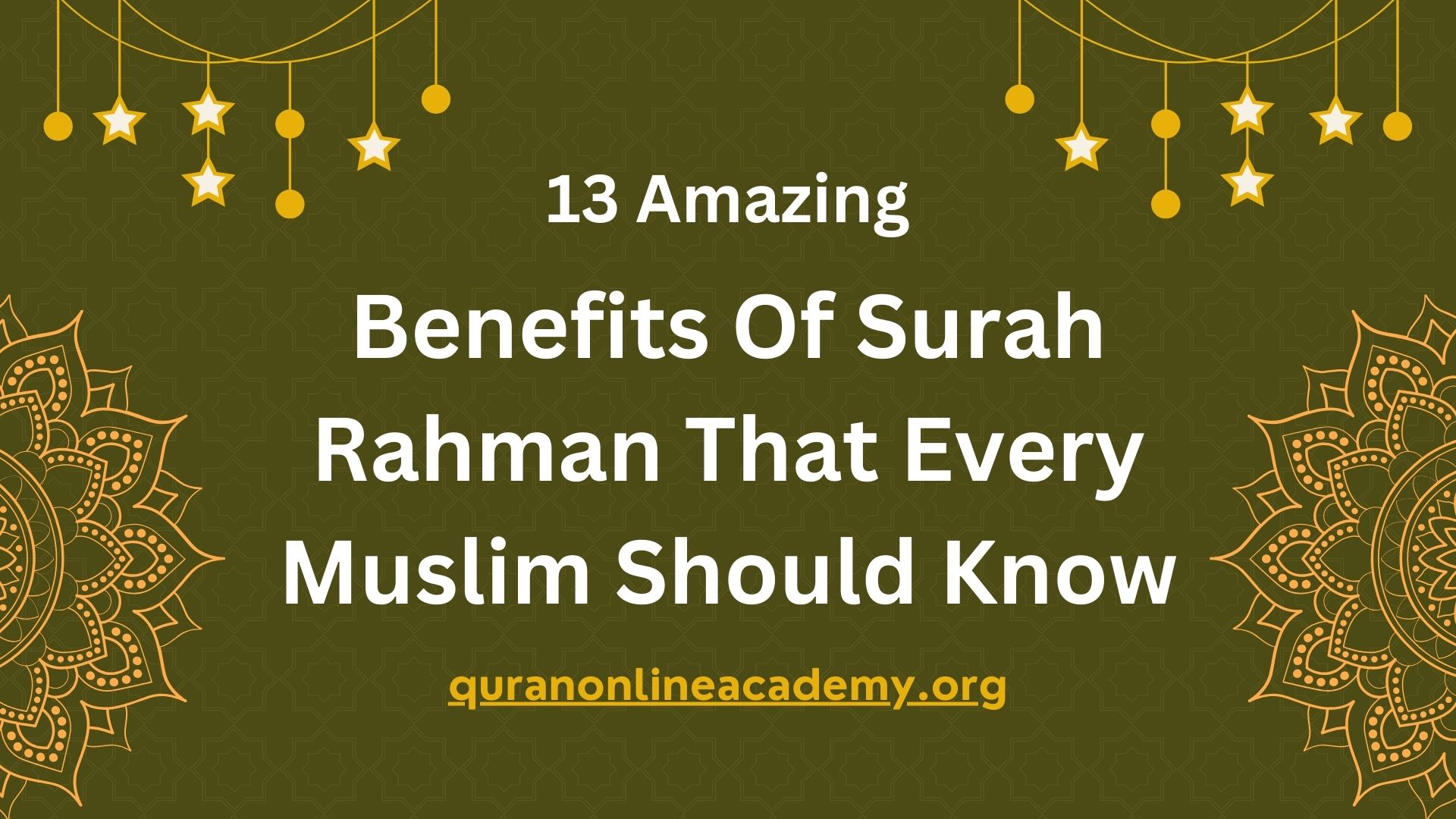 benefits of surah rahman