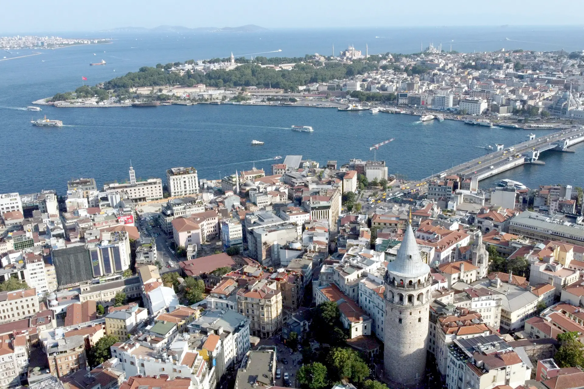 view to Sultanahmet district