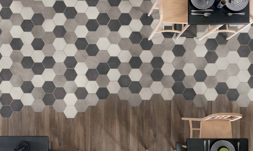 hexagon tiles design