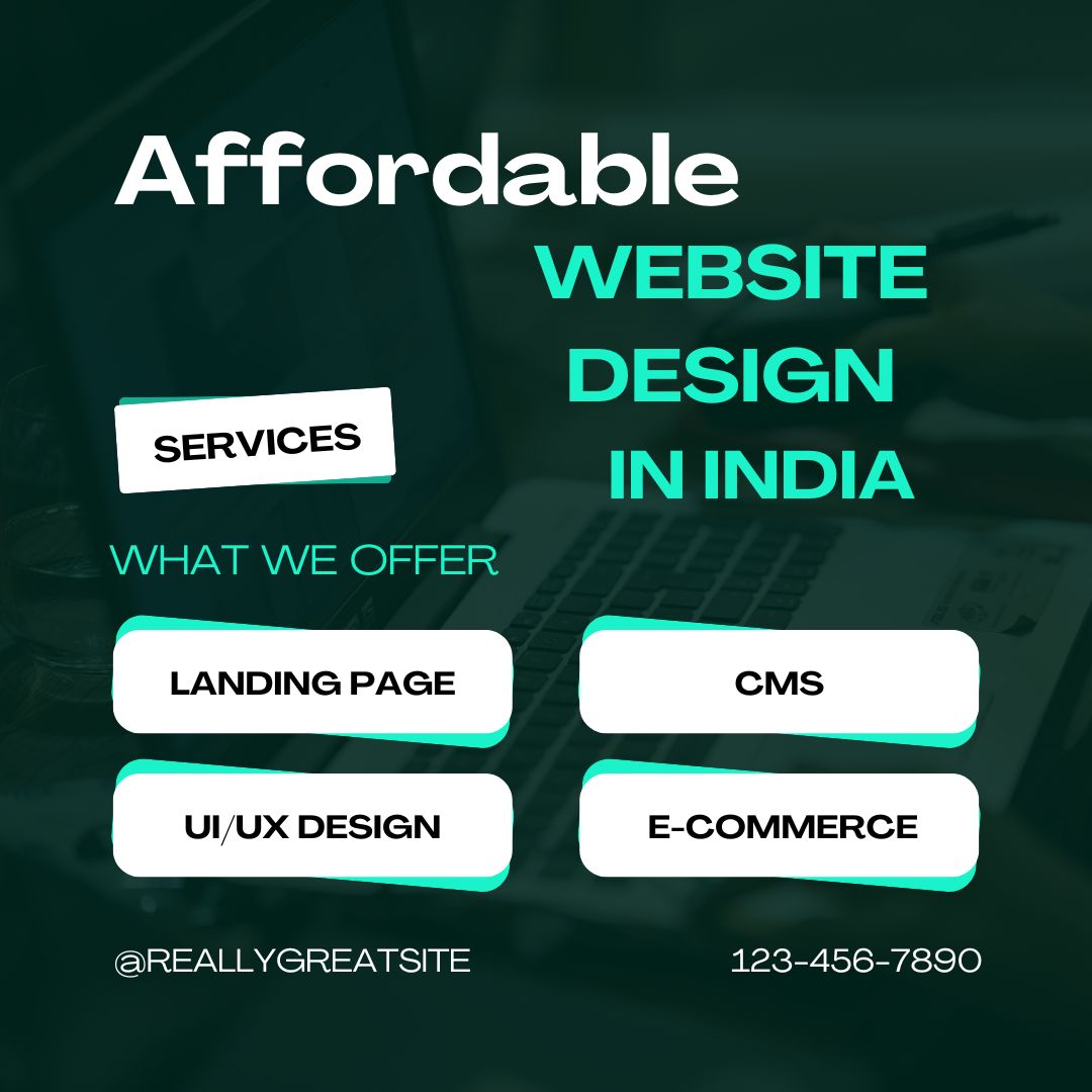 Affordable website design in India