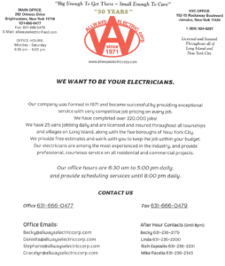 Long Island’s Go-To 24-Hour Electrician – Trusted for Emergency Repairs