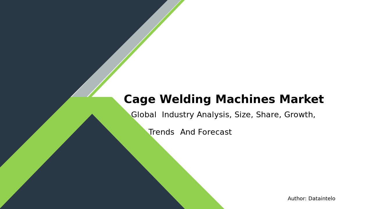 Cage Welding Machines Market