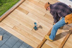 Composite decking installation in Winder GA