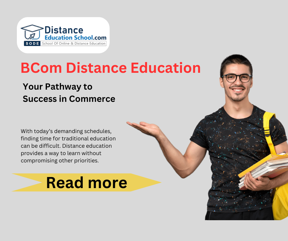 bcom distance education