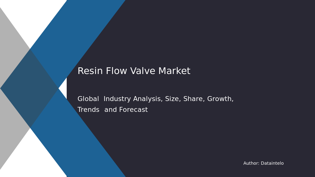 Resin Flow Valve Market