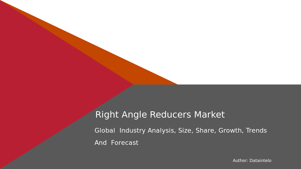 Right Angle Reducers Market