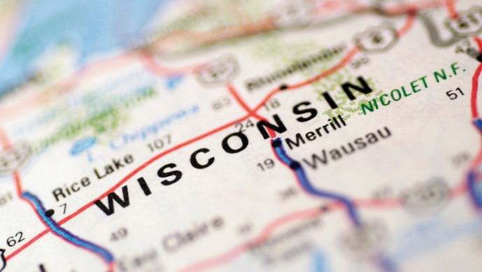 a map of Wisconsin