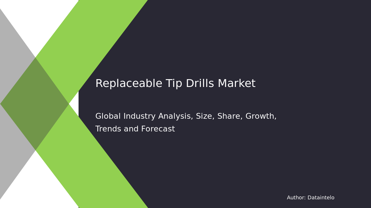Replaceable Tip Drills Market