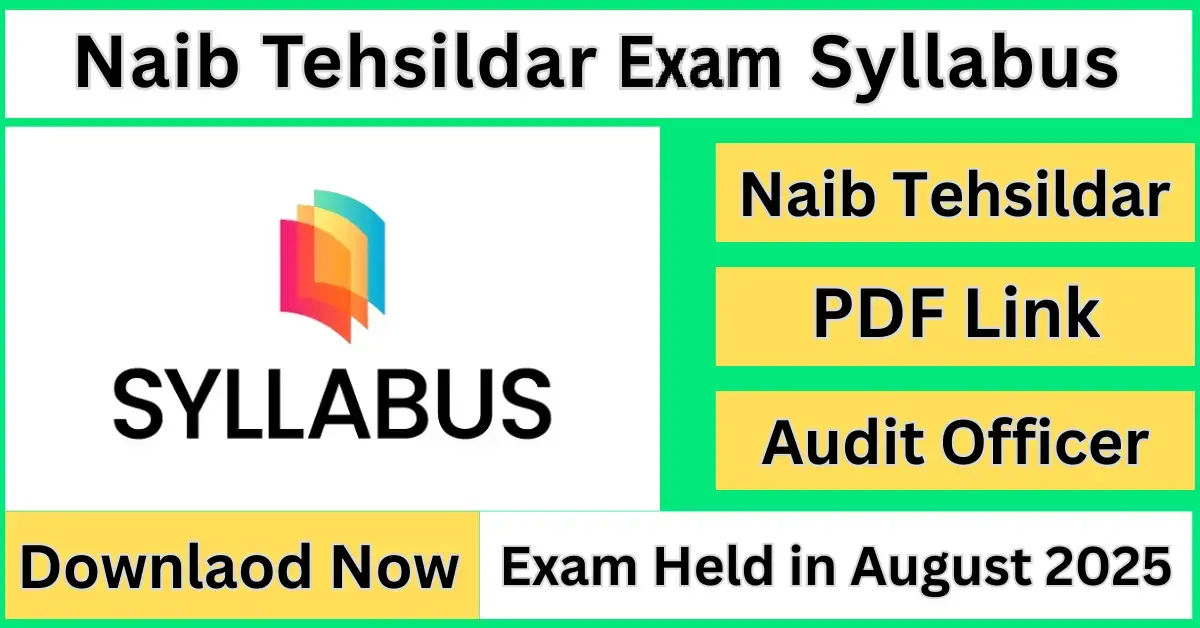 Naib Tehsildar Exam Syllabus