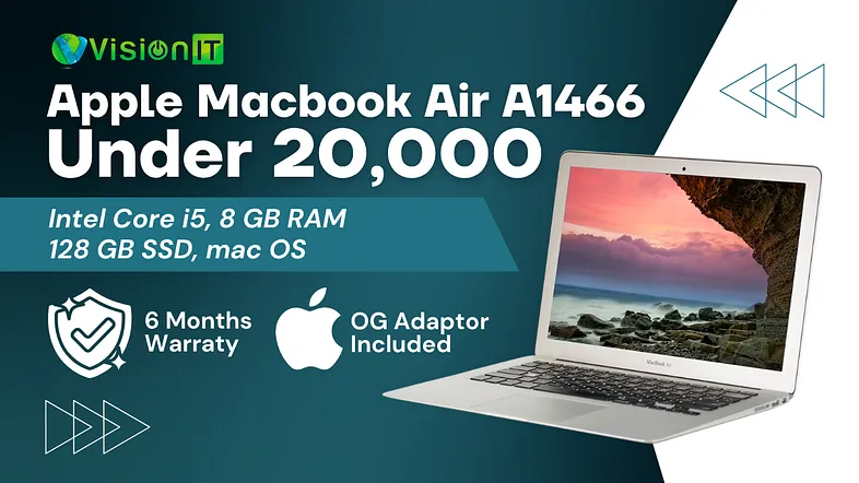 Refurbished Apple MacBook Air A1466 Mid 2017 – 13-inch display with Intel Core i5 processor