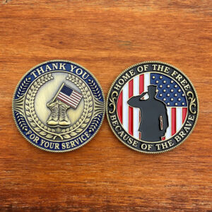 Thank You Challenge Coins: Honoring Service with Every Detail