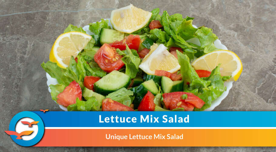 Diabetes-friendly salad with lettuce mix