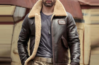 shearling leather jacket