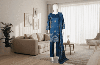 3 piece stitched dresses Pakistan