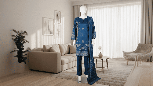 3 piece stitched dresses Pakistan