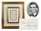 University Archives’ Online-Only Auction, April 23rd, will Feature Over 60 Lots Dedicated to Lincoln