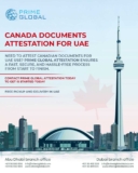 Canada Document Attestation Services with Doorstep Pickup in UAE