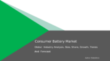Consumer Battery Market Trends, Size, and Forecast 2032