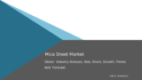 Global Mica Sheet Market Trends and Projections to 2032