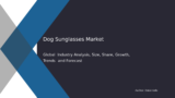 Dog Sunglasses Market Overview, 2032 | By Dataintelo
