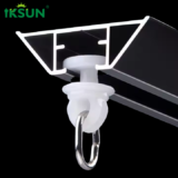 Can you attach a curtain track to the ceiling