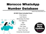 Bulk Email Data: High-quality Moroccan WhatsApp number database to help precision marketing