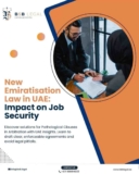 New Emiratisation Law in UAE: Impact on Job Security